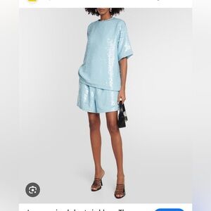 My Theresa Frankie Set XS baby blue sequin NWT